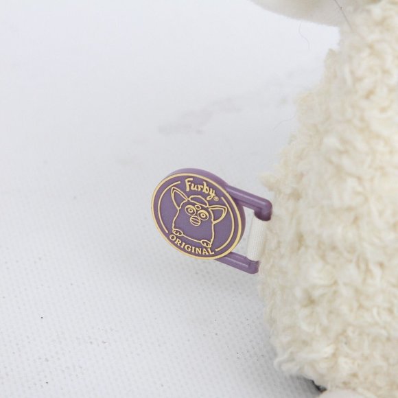 Vintage Original Furby Babies Cream Curly Sheep Tiger Electronics Model 70-940 - Picture 5 of 6